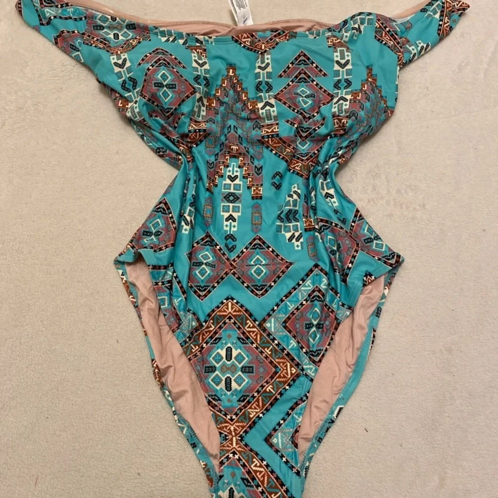 Mae Tribal Aztec Multicolor One Piece - Picture 14 of 14